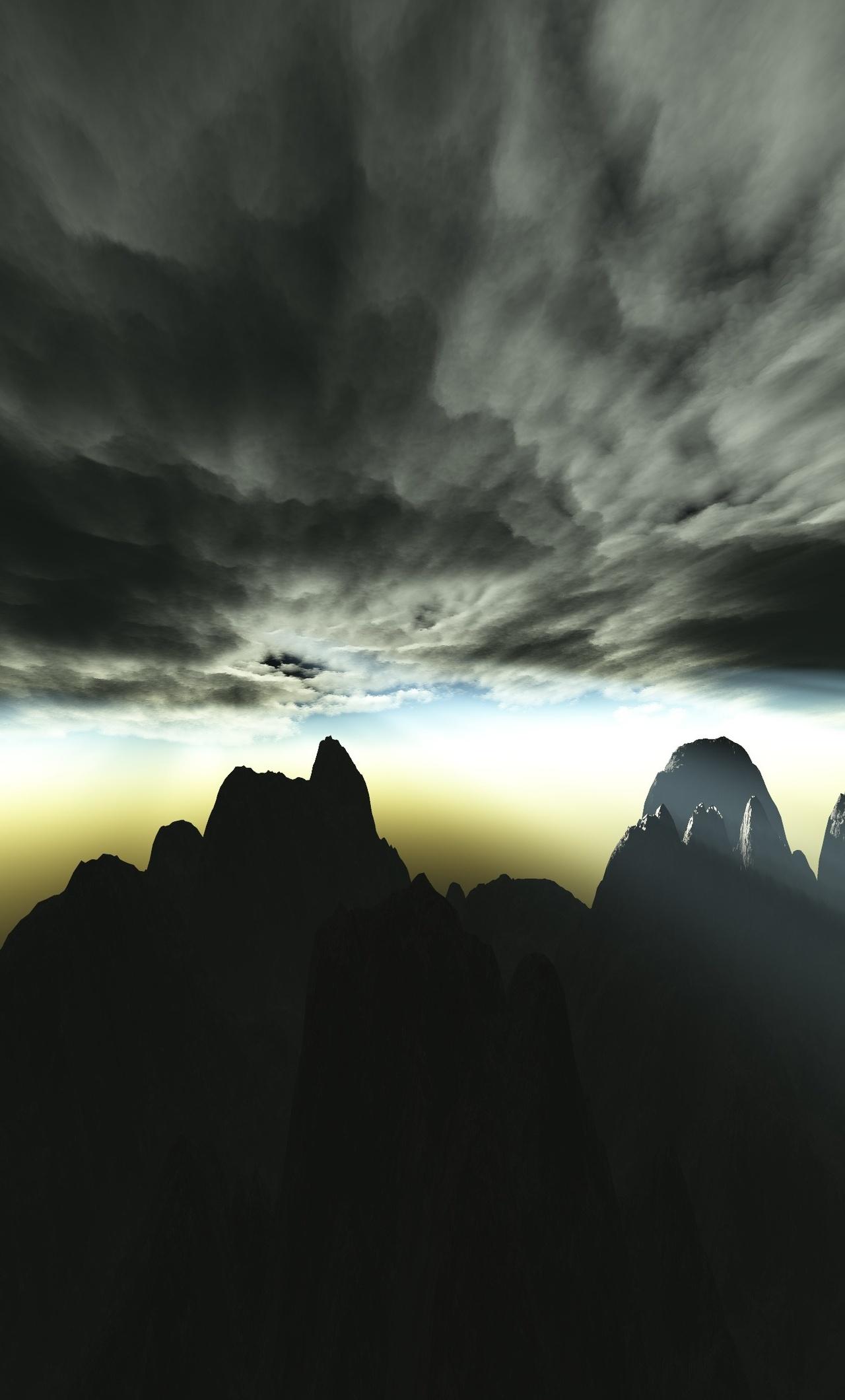 1280x2120 Majestic Nature Storm Rays Sun iPhone HD 4k Wallpaper, Image, Background, Photo and Picture