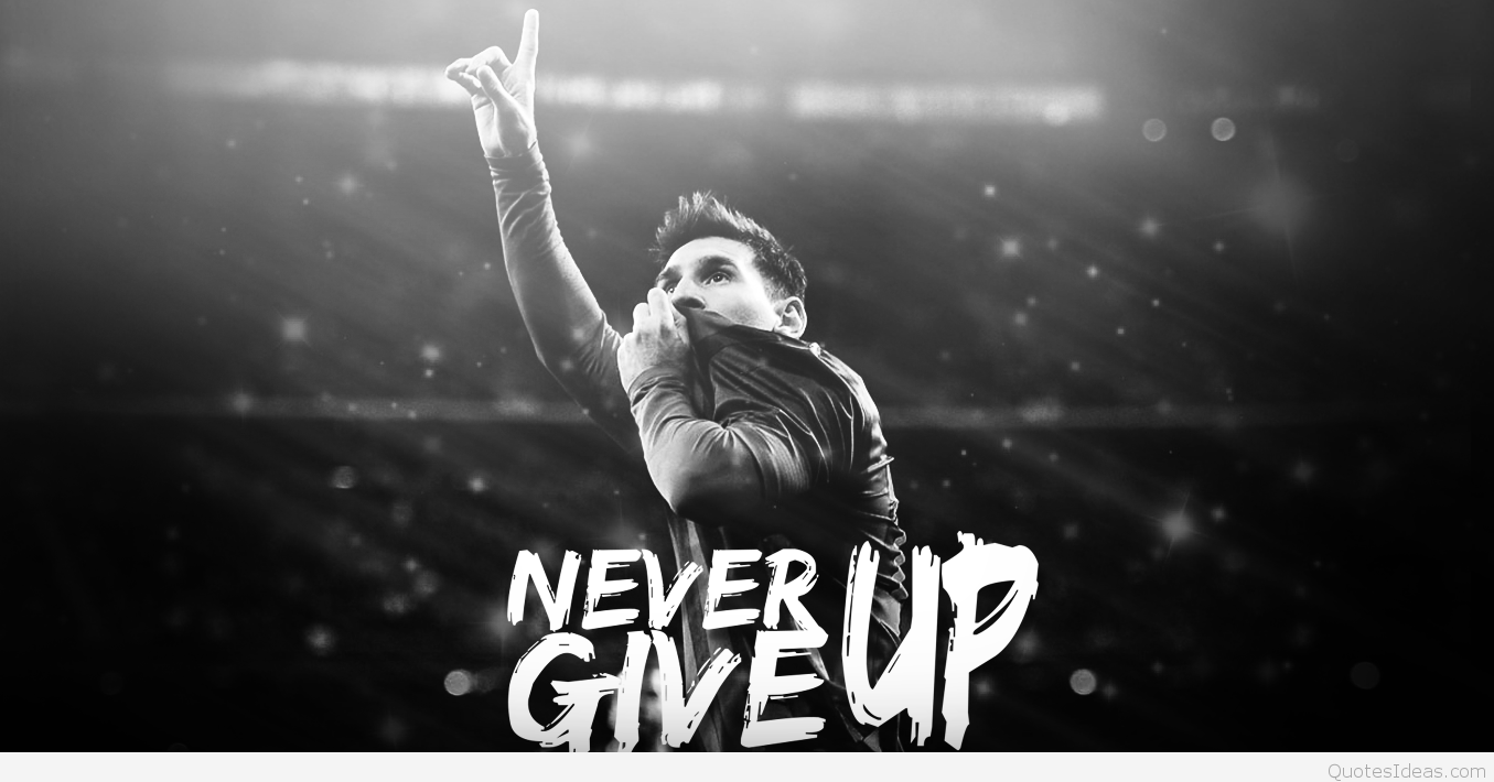 1355x710 Never Give Up Wallpaper