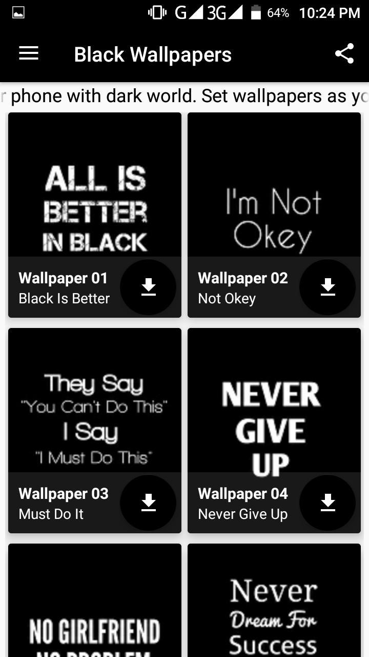 720x1280 Black Wallpaper for Android