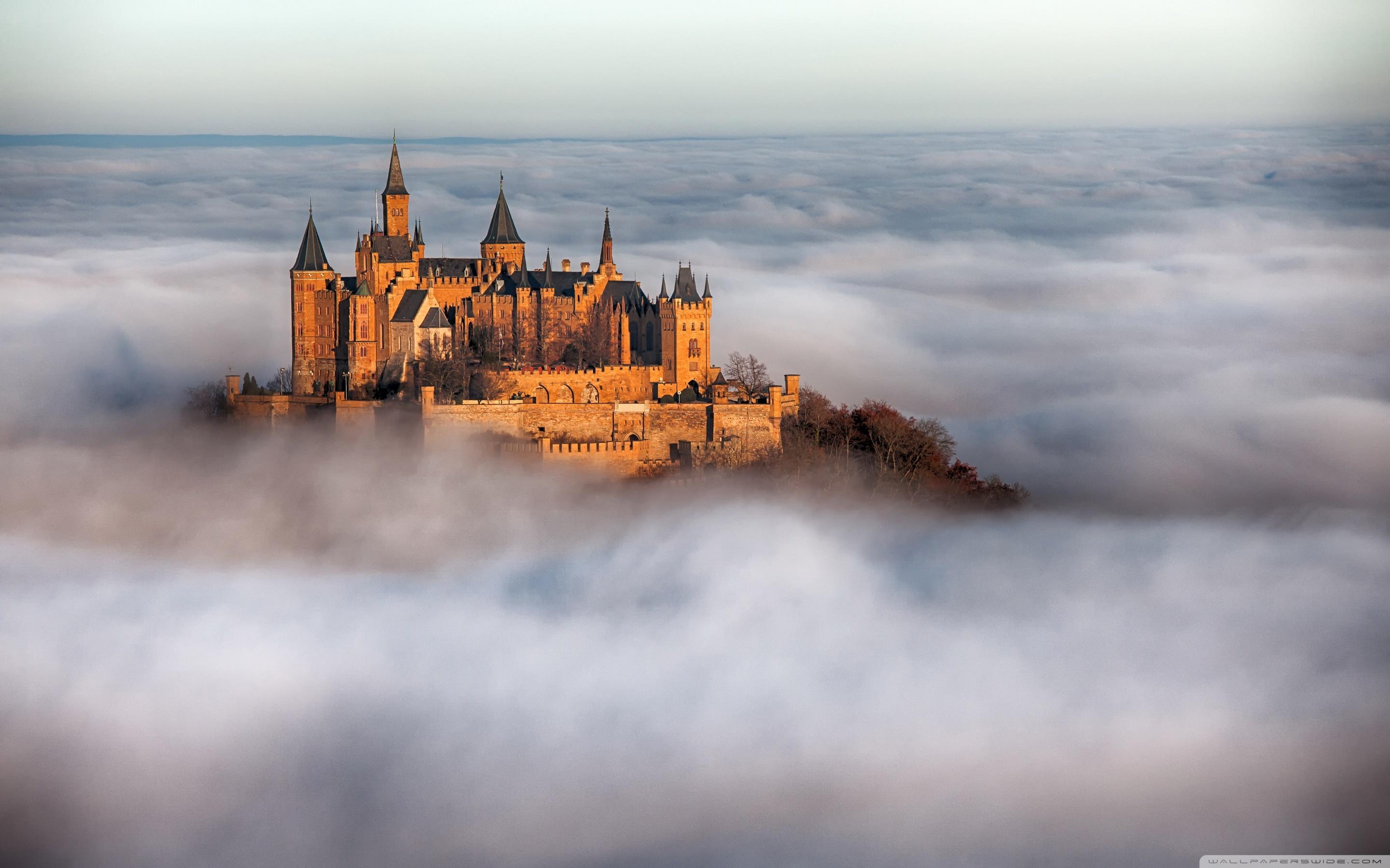 2880x1800 Hohenzollern Castle Fog, Germany Ultra HD Desktop Background Wallpaper for 4K UHD TV : Multi Display, Dual Monitor : Tablet