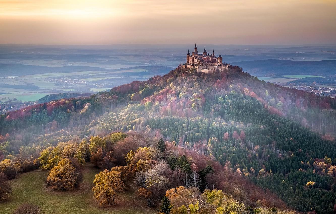 1332x850 Wallpaper Germany, Hohenzollern Castle, Baden Württemberg Image For Desktop, Section пейзажи