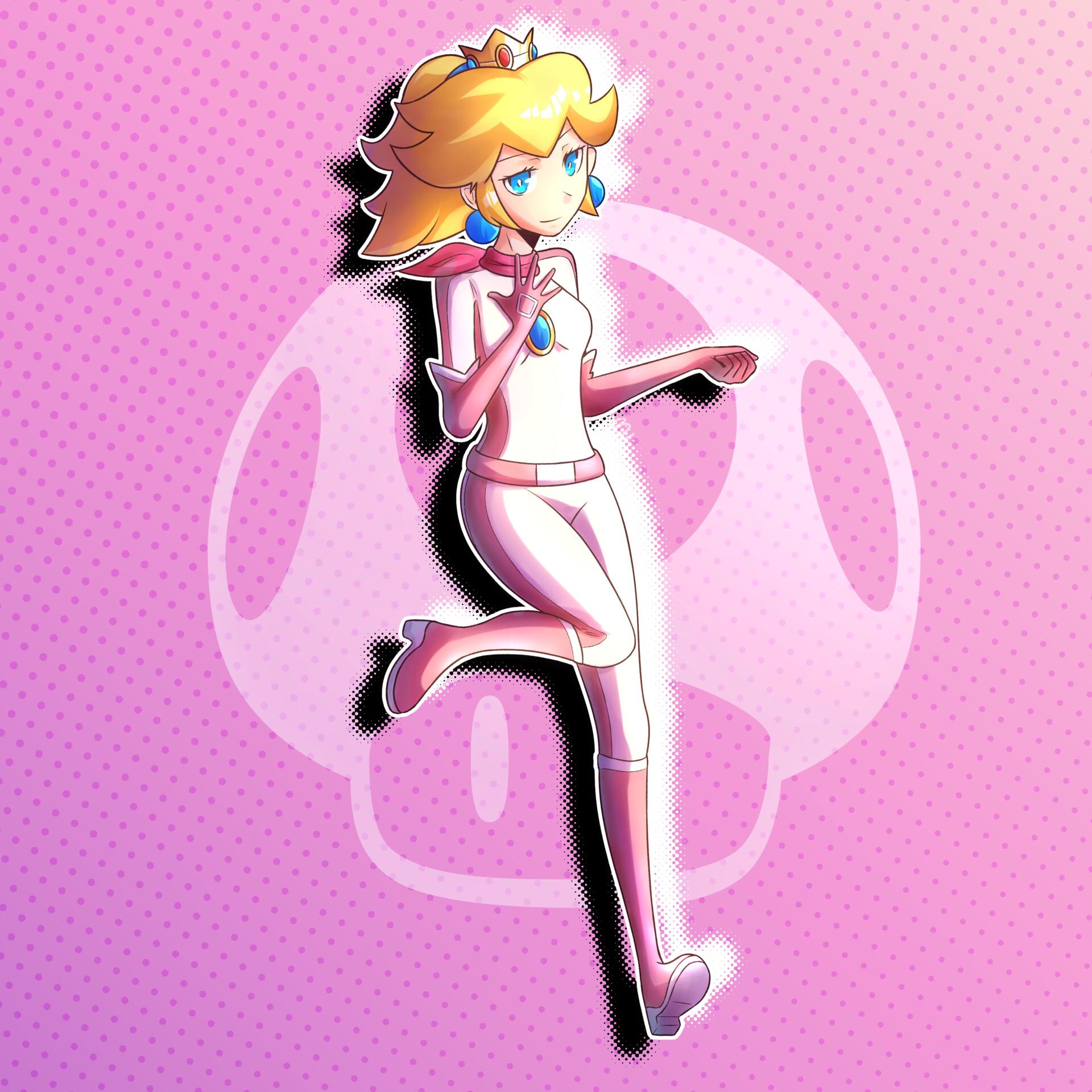 1920x1920 Princess Peach Mario Bros. Anime Image Board