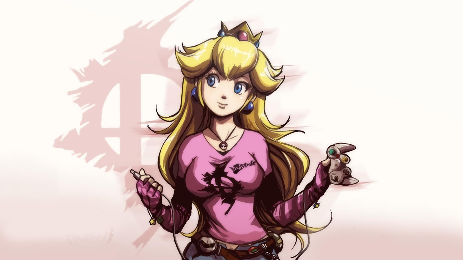 1920x1081 peach wallpaper, cartoon, anime, illustration, cg artwork, fictional character, long hair, drawing, art