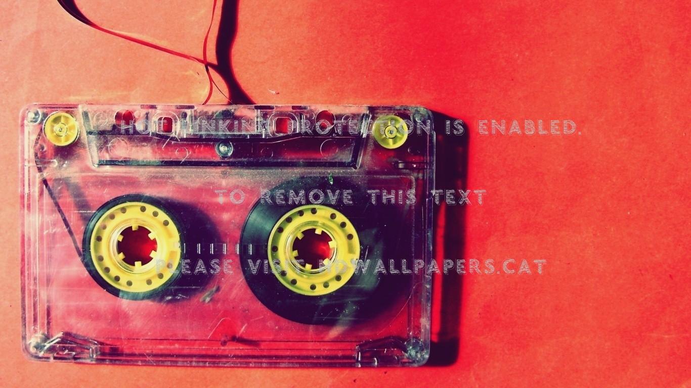 1366x768 cassette player old tape abstract