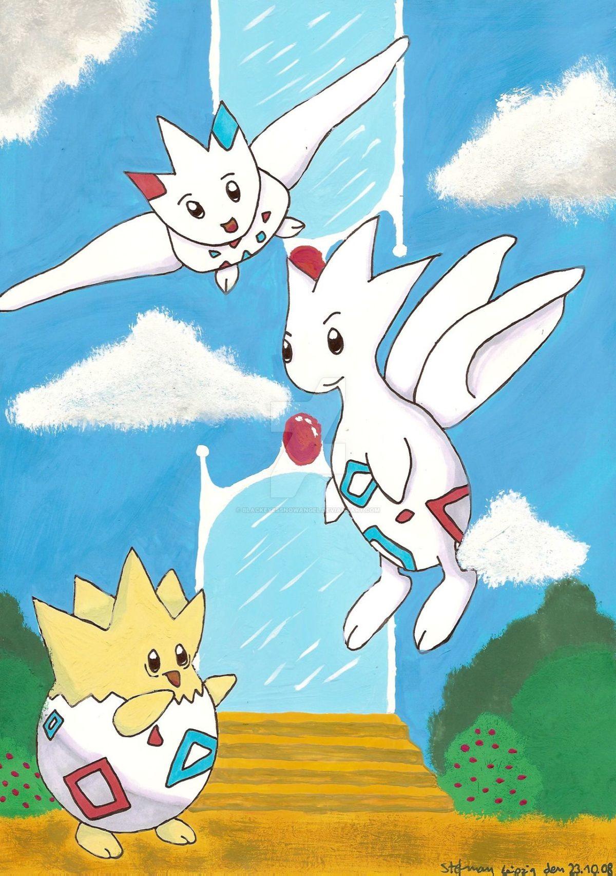 1200x1707 Togepi, Togetic and Togekiss