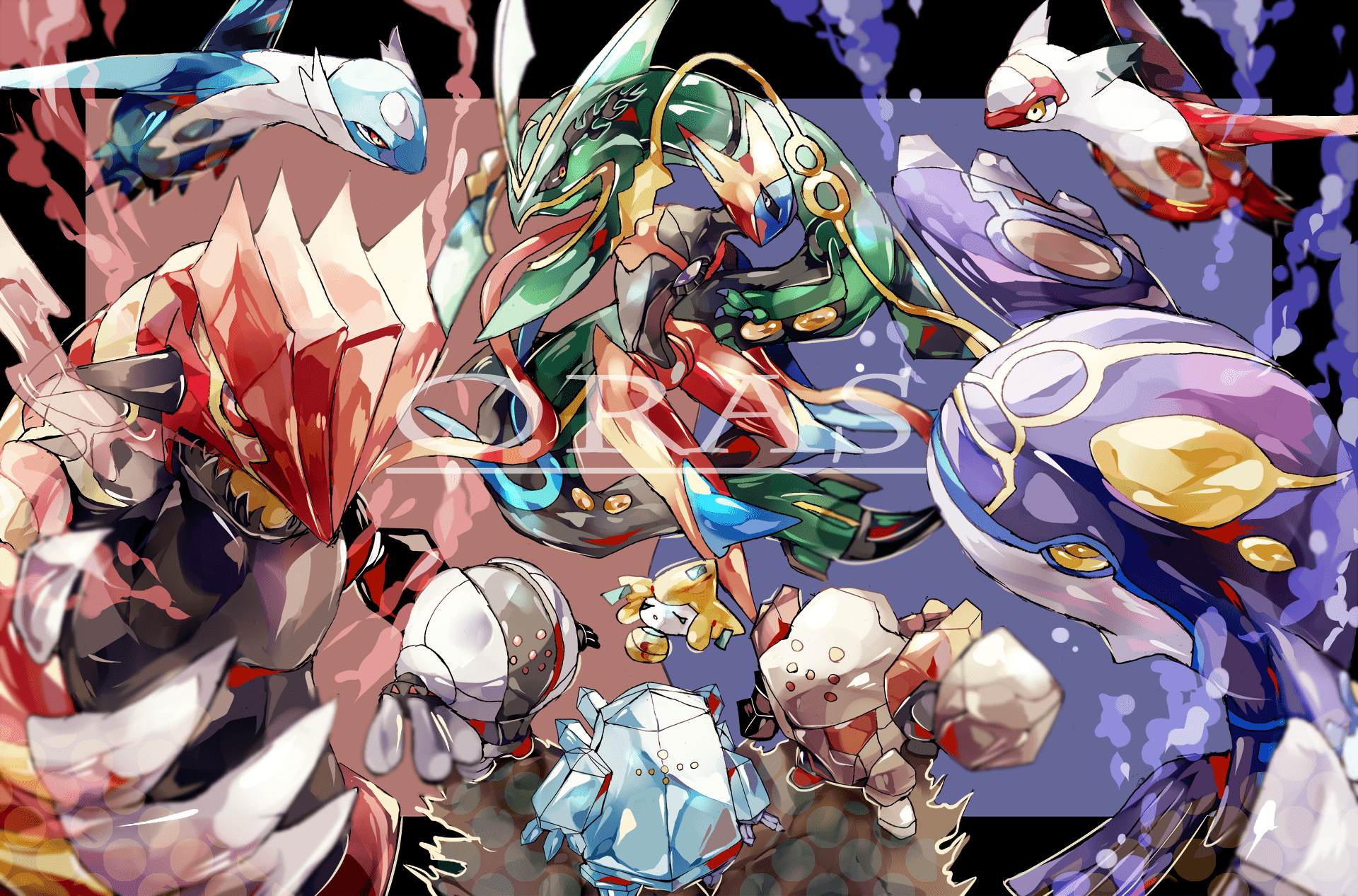 1920x1267 Pokemon Kyogre Groudon And Rayquaza
