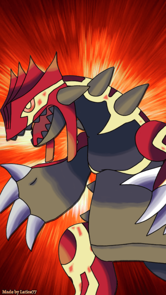 670x1191 Groudon Pokémon Wallpaper