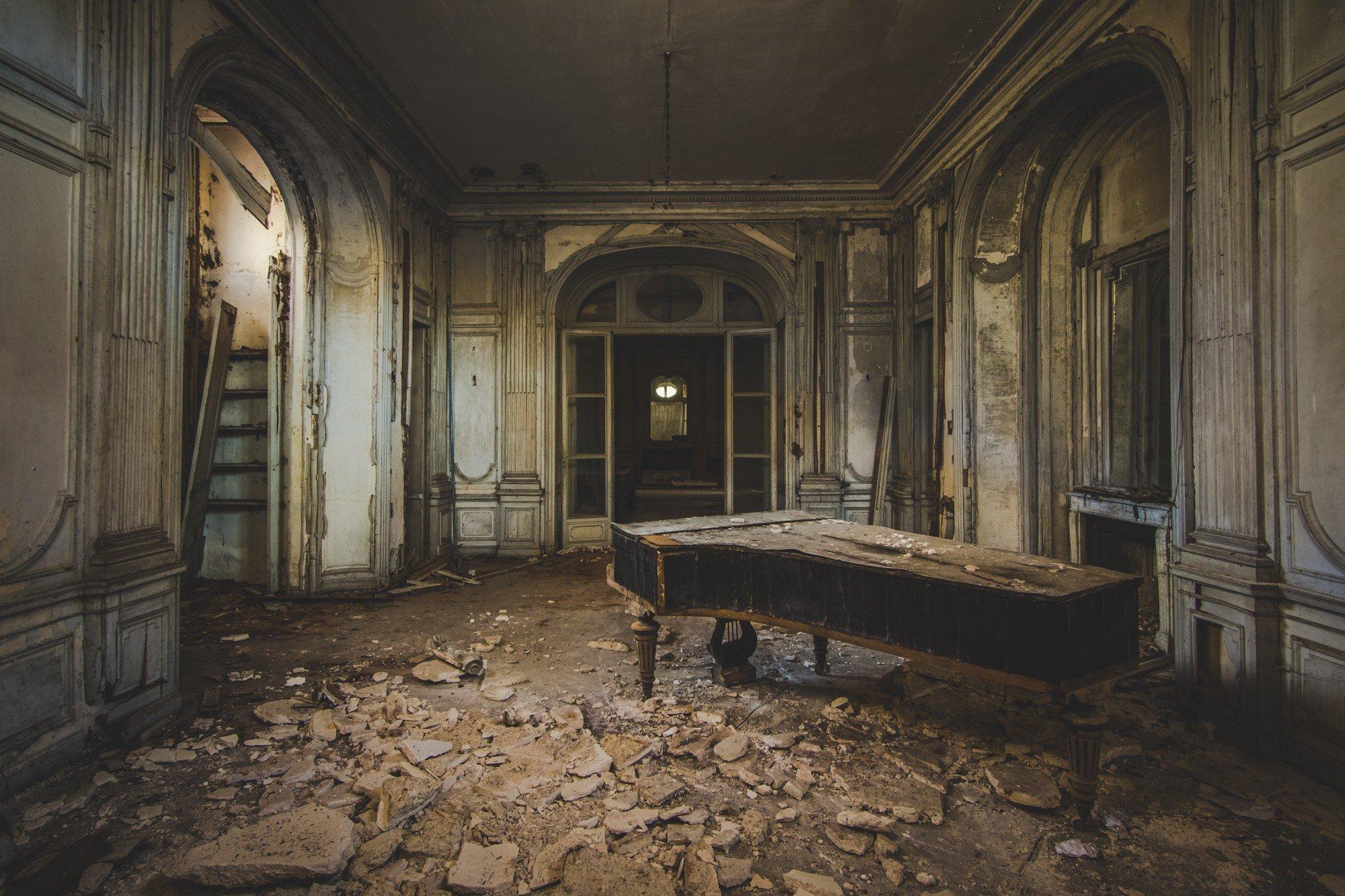 2000x1333 photography, Abandoned, Interiors, Interior design, Piano, Old Wallpaper HD / Desktop and Mobile Background