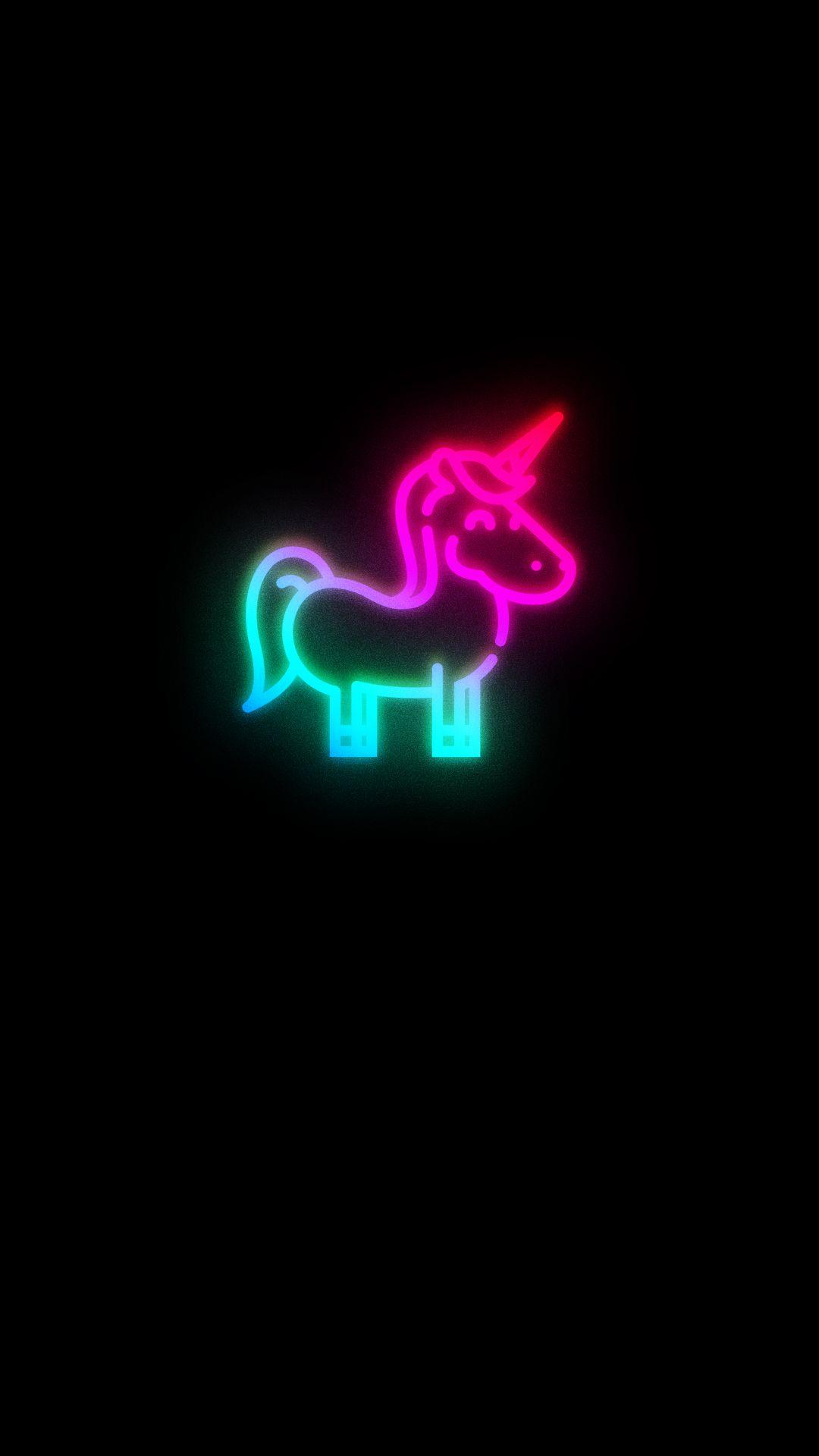 1080x1920 Black Neon Wallpaper