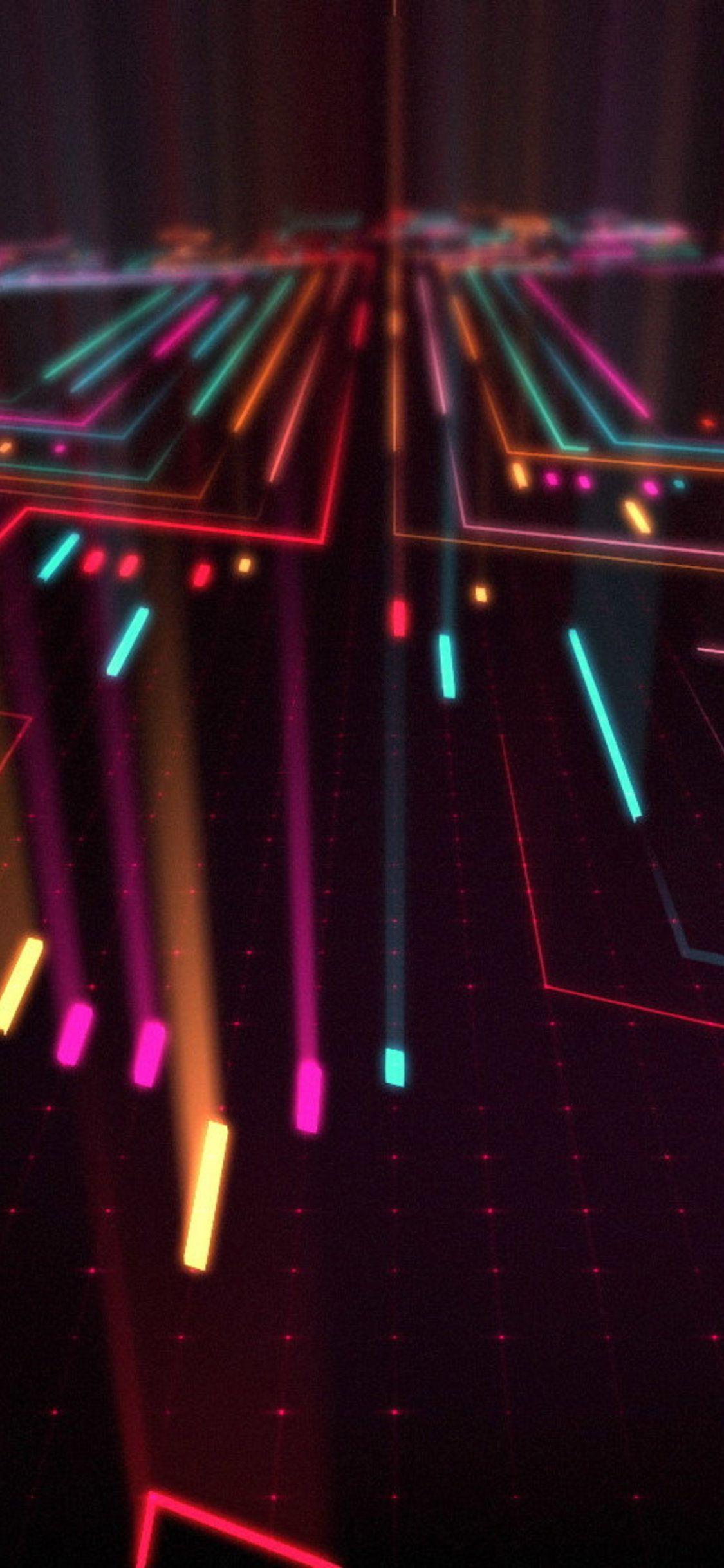 1125x2436 Neon iPhone Wallpaper