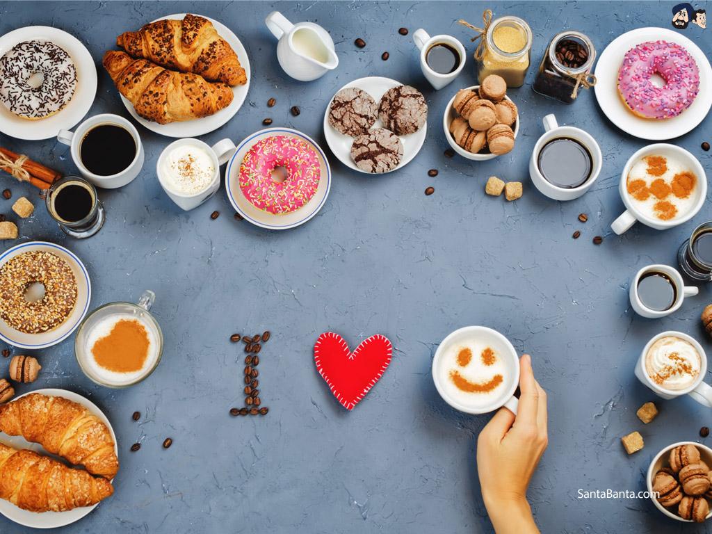 1024x768 I love Coffee wallpaper