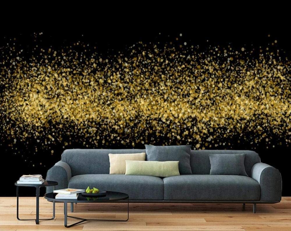 1000x794 3D Wallpaper Tv Wall Decor Stickerr Abstract Golden Circle Bubbles Luxury Modern Wall Paper Wall Stickers for Bedroom Decor