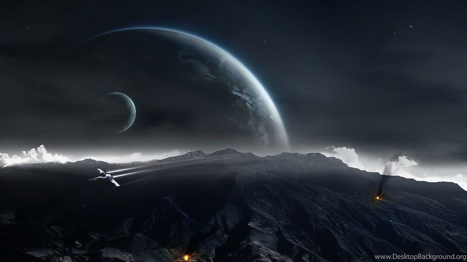 1600x900 Space Dark Planet Desktop Wallpaper HD Wallpaper Free To. Desktop Background