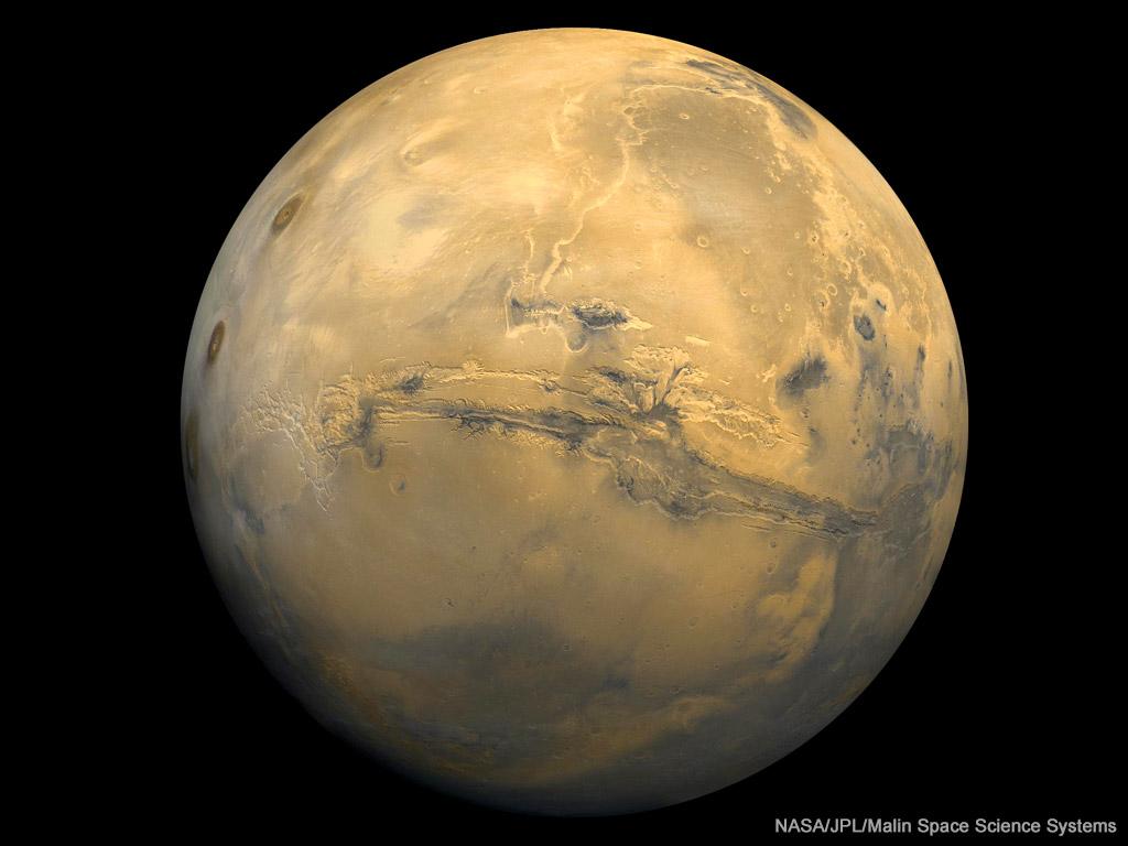 1024x768 Mars the Red Planet Space Wallpaper