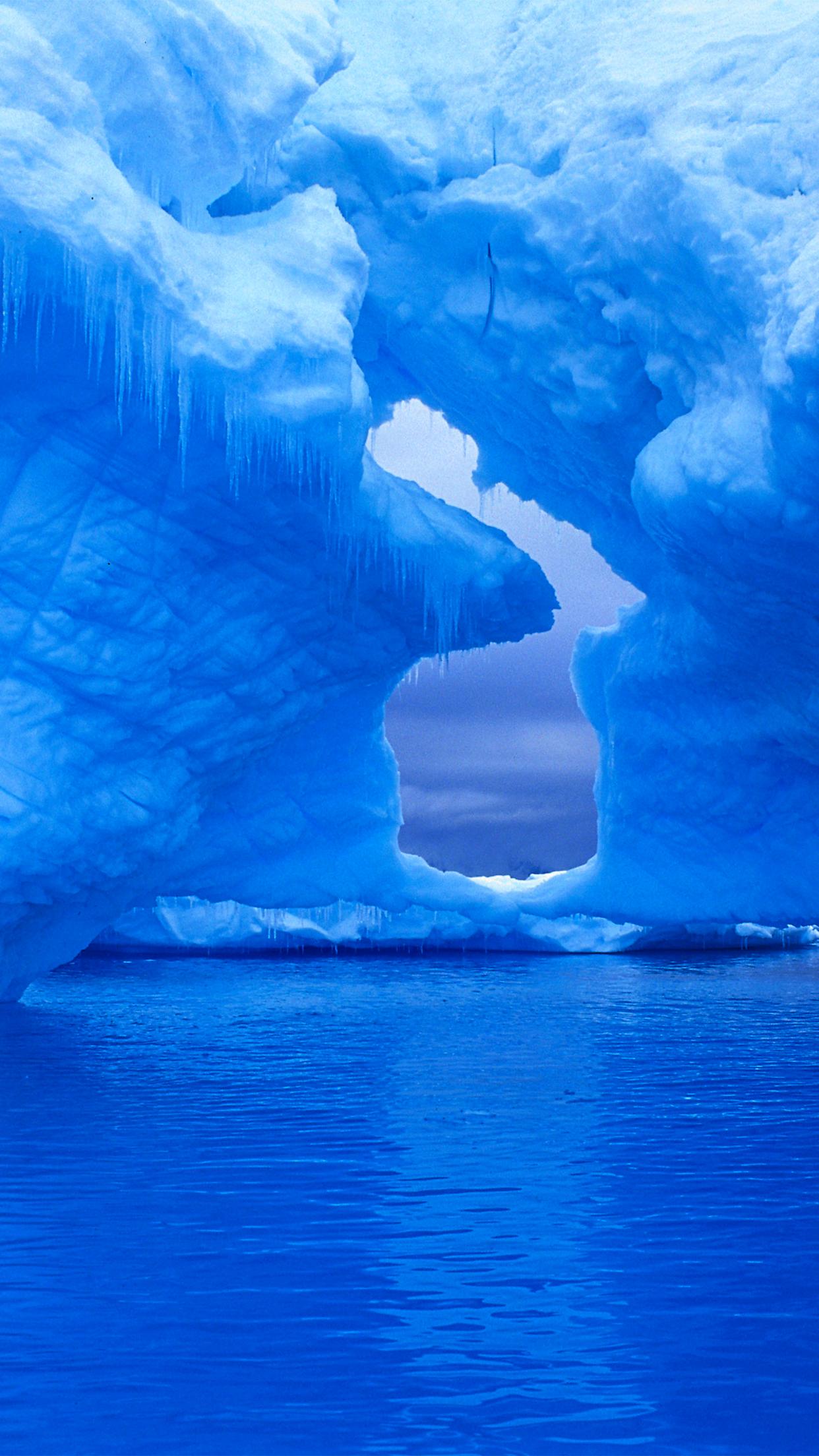 1242x2208 Iceberg hole Wallpaper for iPhone Pro Max, X, 6