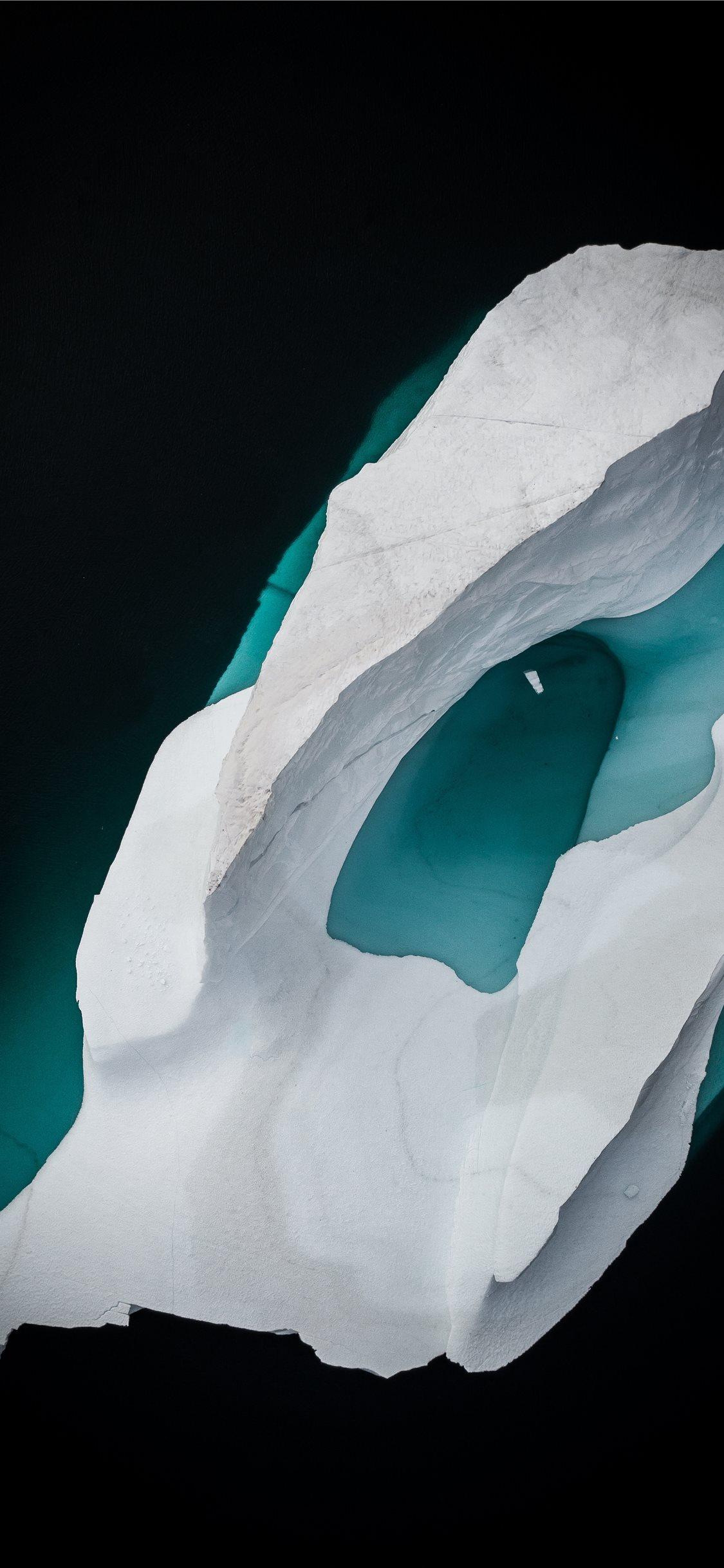 1125x2436 white iceberg iPhone X Wallpaper Free Download