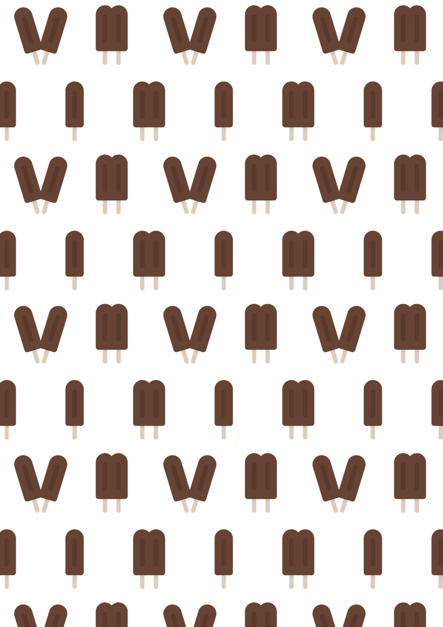 905x1280 Ice Cream Pattern Background vector graphic