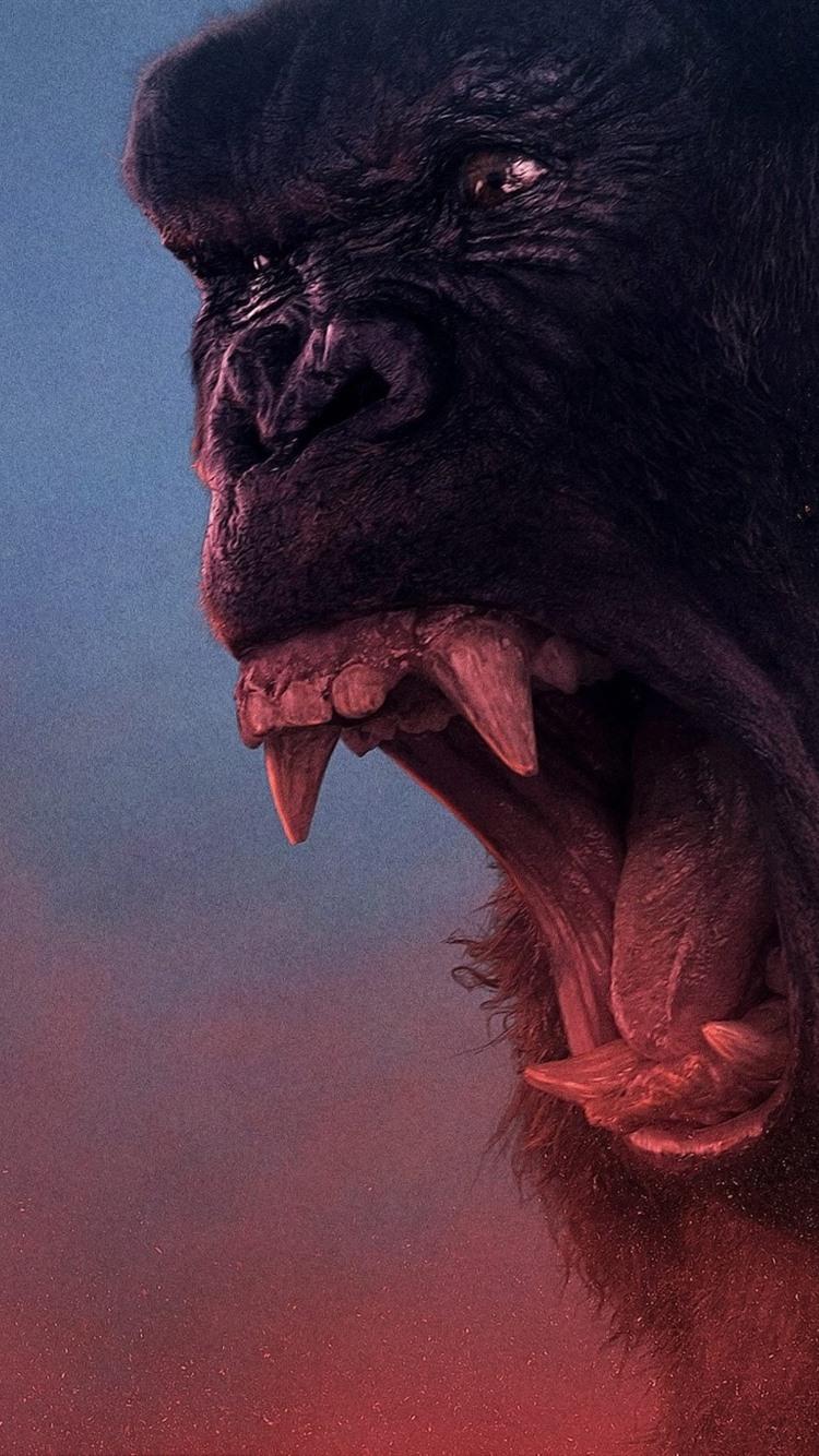 750x1334 King Kong: Skull Island, Angry, Helicopter 750x1334 IPhone 8 7 6 6S Wallpaper, Background, Picture, Image