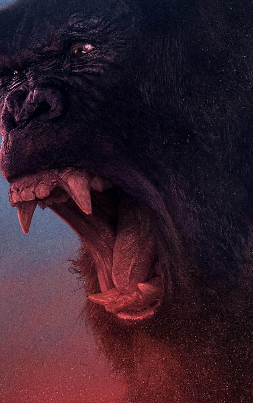 840x1336 kong wallpaper, snout, primate, common chimpanzee, mouth, jaw, wrinkle