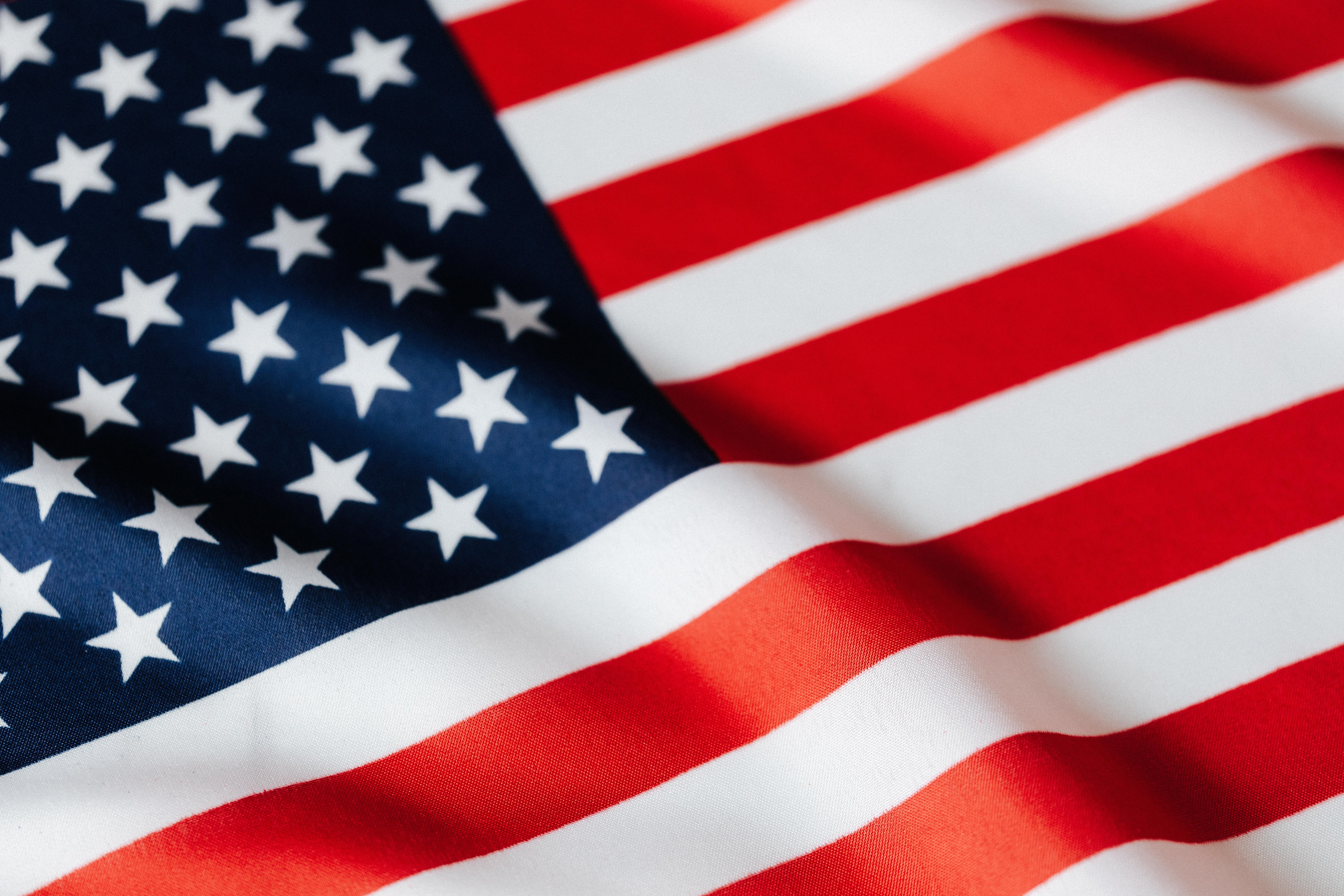 6493x4329 Waving Flag of United States of America · Free