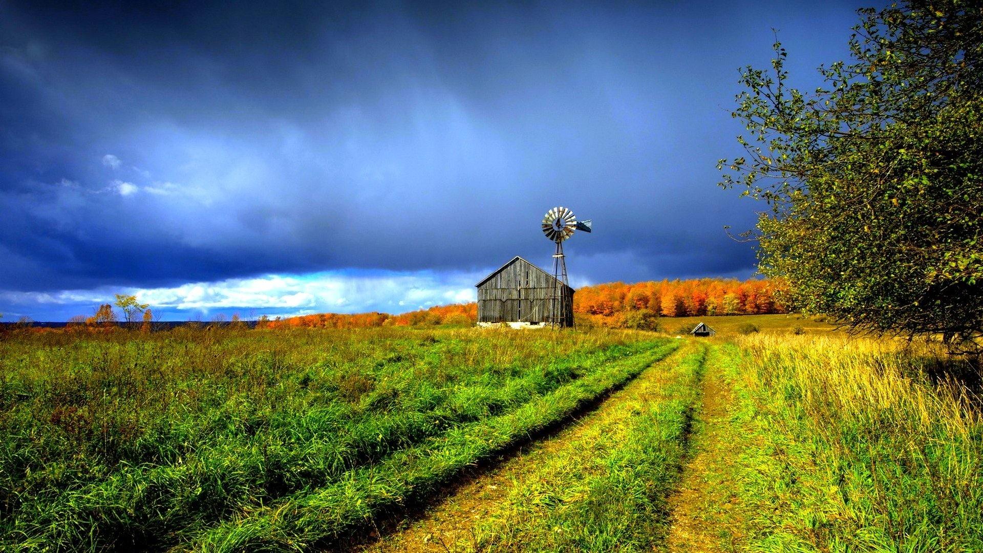 1920x1080 Old Farm Scene Wallpaper Foykm2n In Farm HD