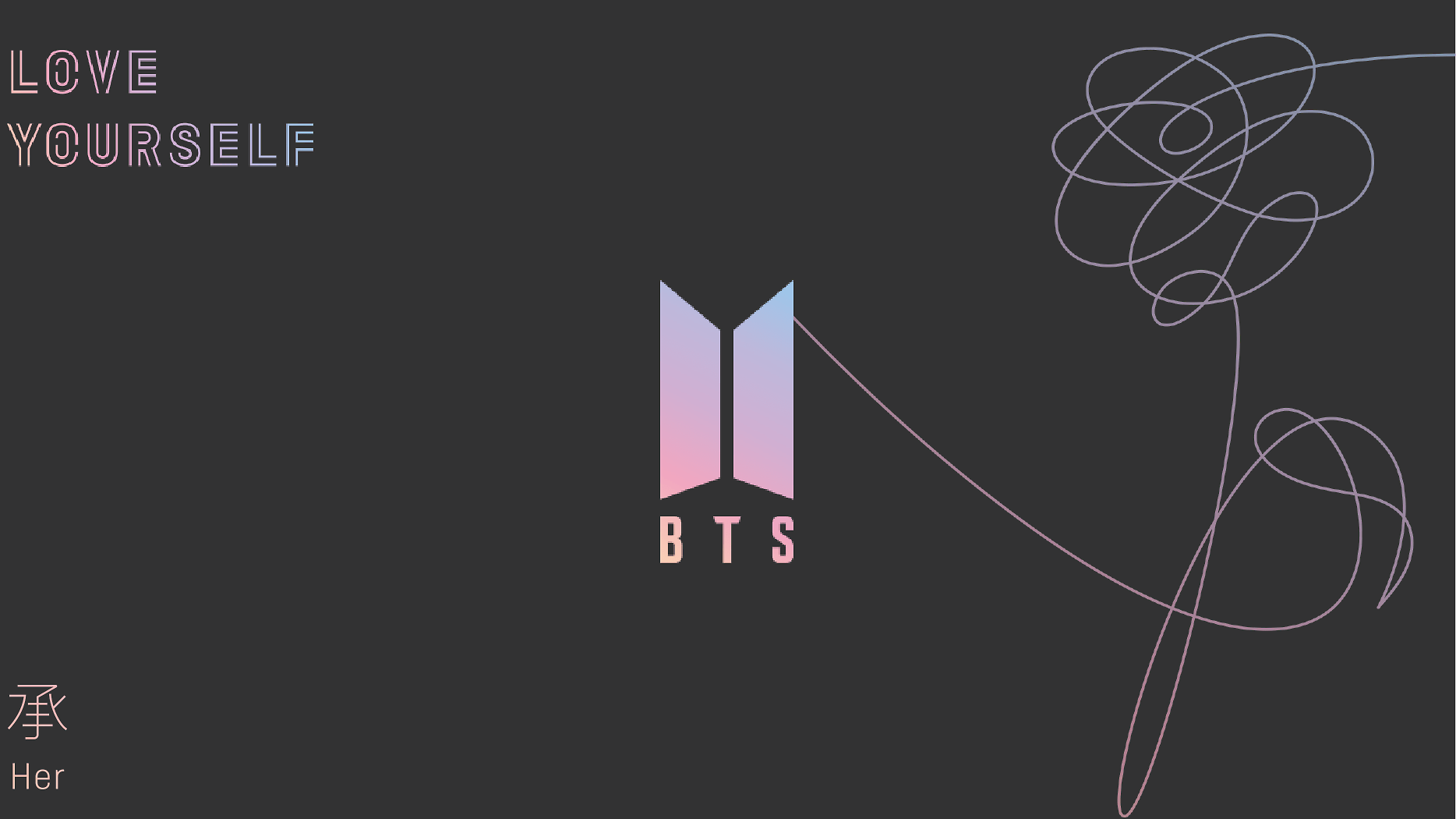 1868x1050 love yourself her on Tumblr