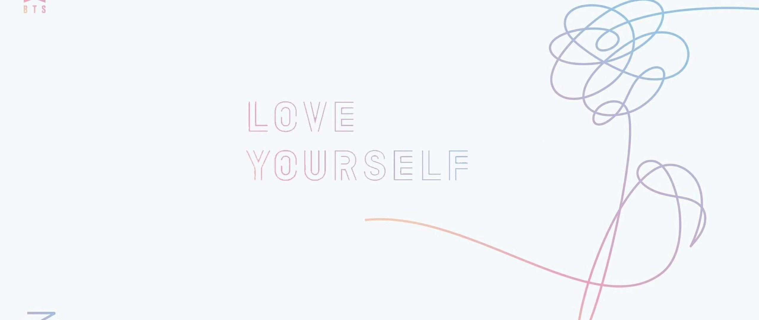 2560x1080 Love Yourself BTS Desktop Wallpaper
