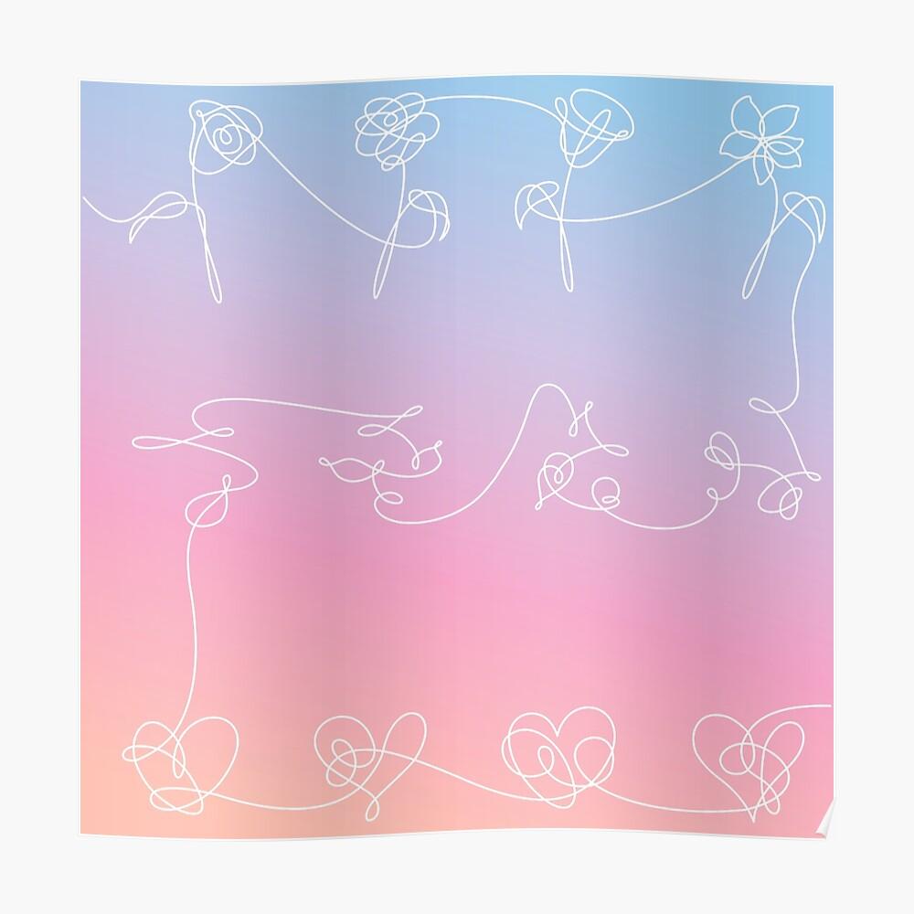 1000x1000 BTS Love Yourself Her Tear Answer Gradient Background Ver Sticker By Starkidkt