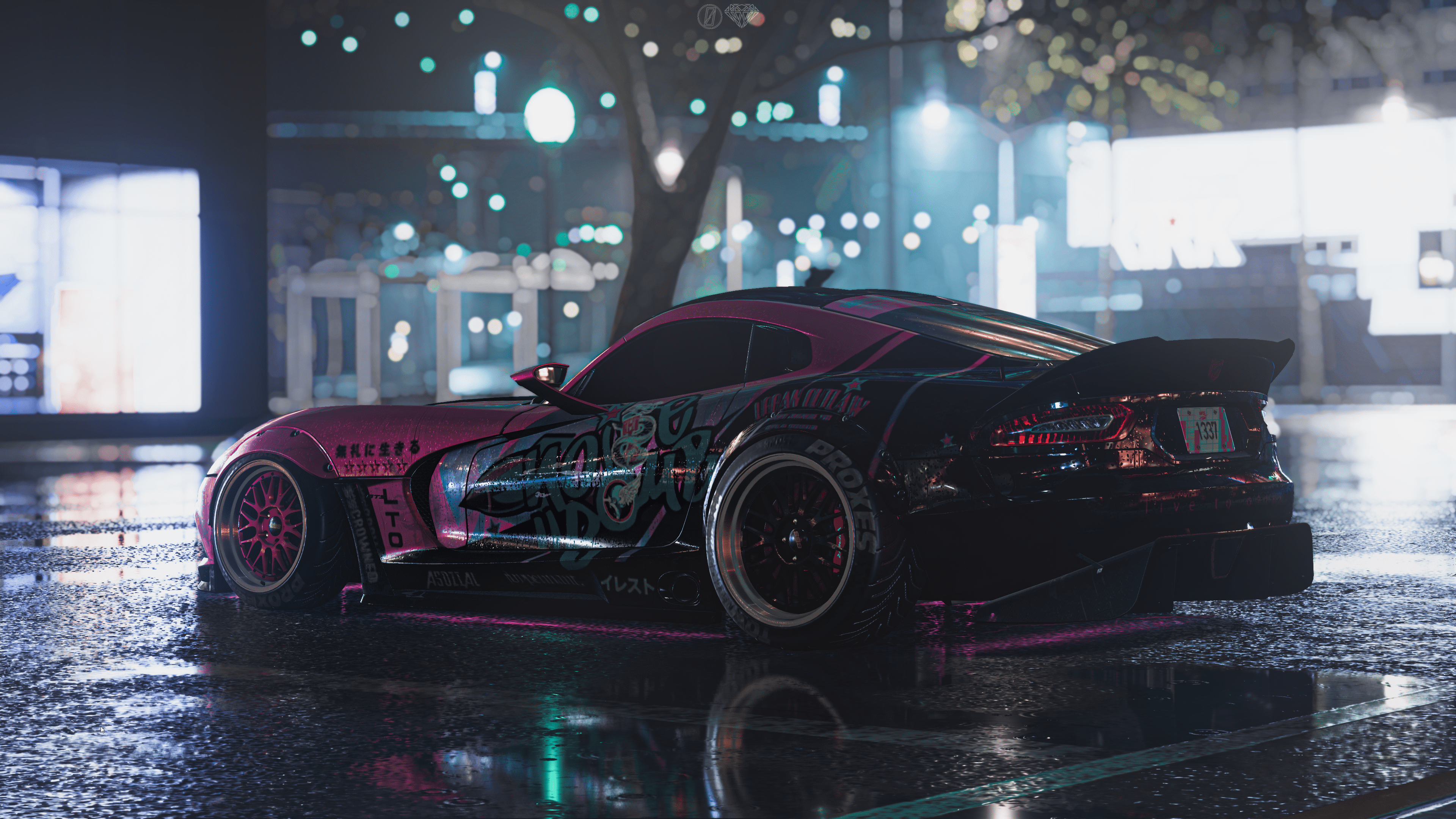 3840x2160 SRT VIPER TOXiC PiNK. Jdm wallpaper, Need for speed, Street racing cars