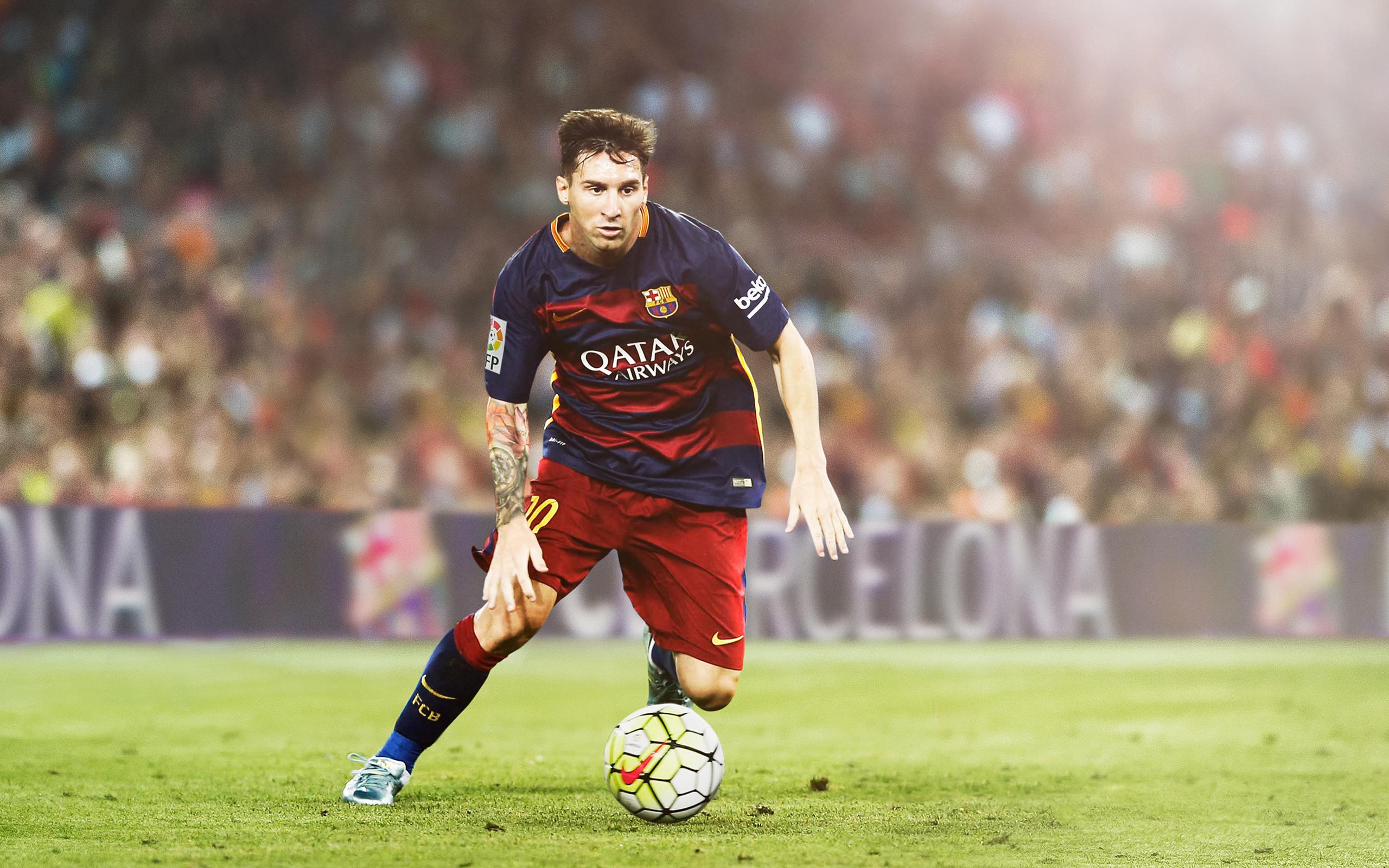 2560x1600 Wallpaper 4k Lionel Messi FC Barcelona HD Wallpaper