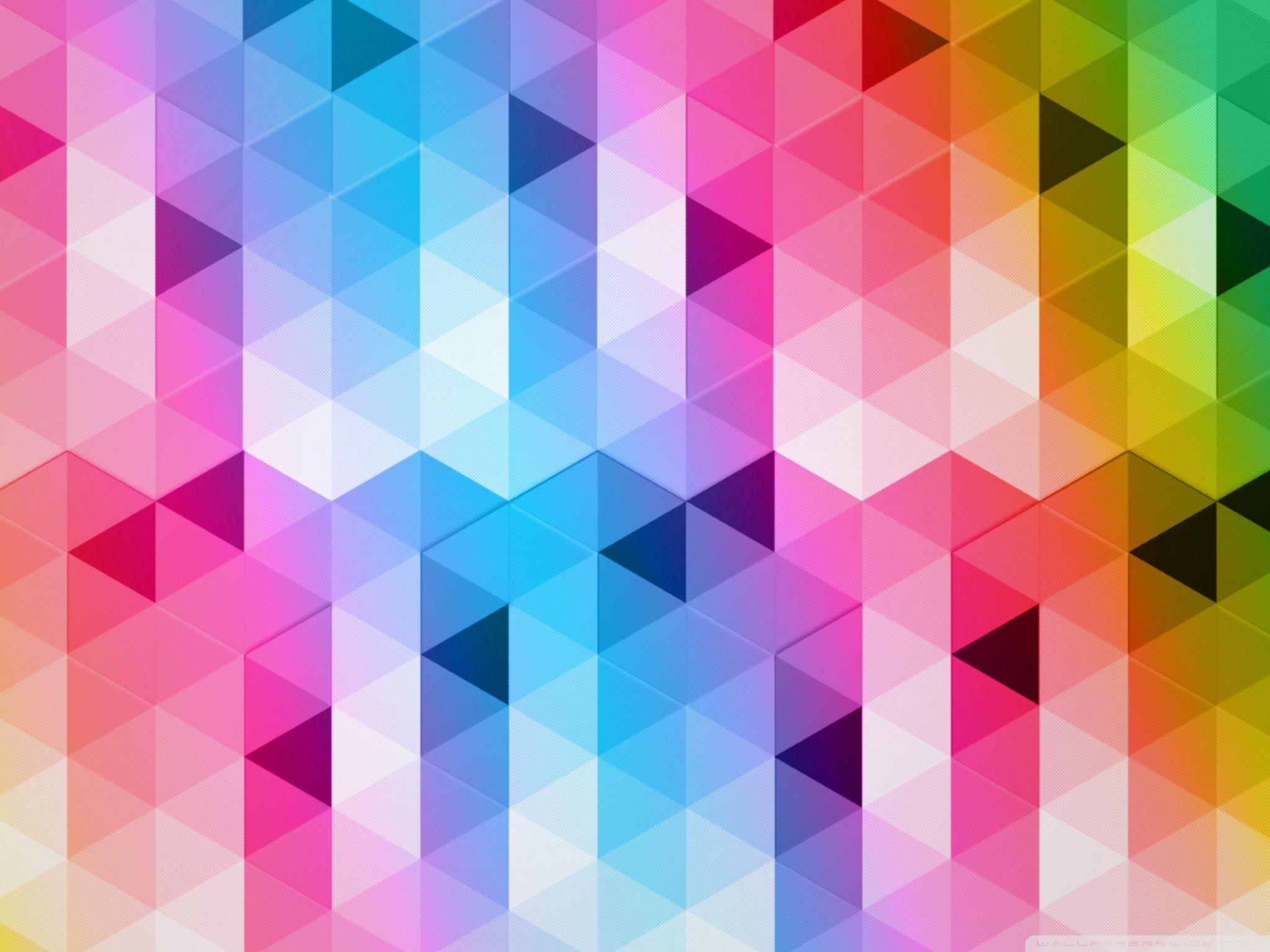 2048x1536 Triangle Colorful Pattern Wallpaper