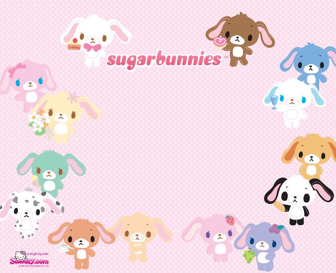 1280x1040 Sugarbunnies Anime Image Board. Sanrio wallpaper, Bunny wallpaper, Hello kitty