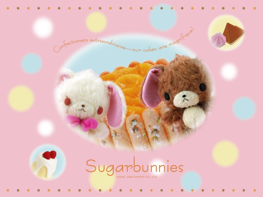 1024x768 Sugar Bunnies Wallpaper