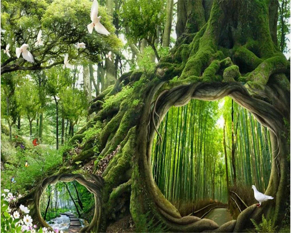 1000x800 Beibehang Custom Photo Wallpaper Mural Wall Stickers natural Forest Cafe Kids Room background Wall papel de parede wallpaper. photo wallpaper. custom photo wallpaperphoto wallpaper murals