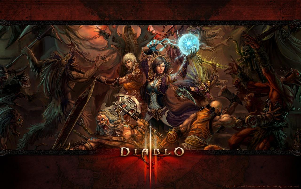 1280x804 Diablo 3 Battle wallpaper. Diablo 3 Battle