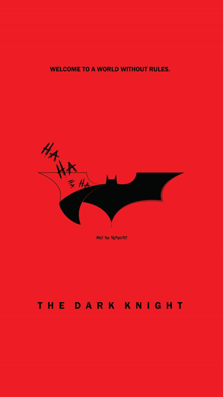 750x1334 Download Batman, The dark knight, why so serious, funny, minimal wallpaper, 750x iphone iPhone 8
