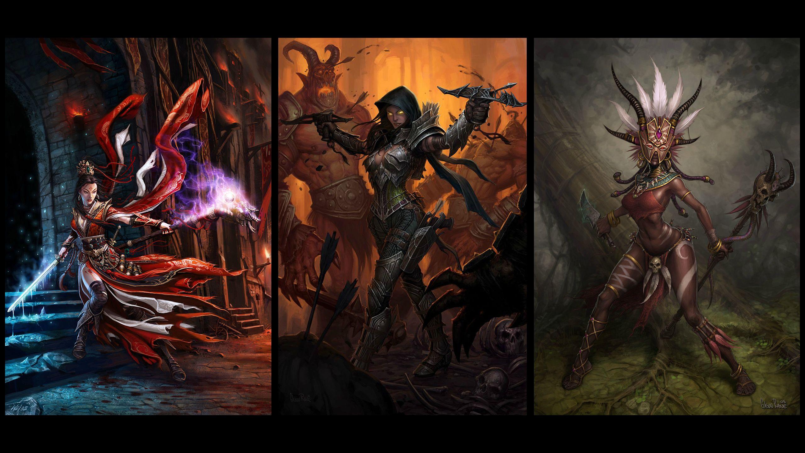 2560x1440 Ladies of Diablo 3 Wallpaper [2560x1440]: Diablo