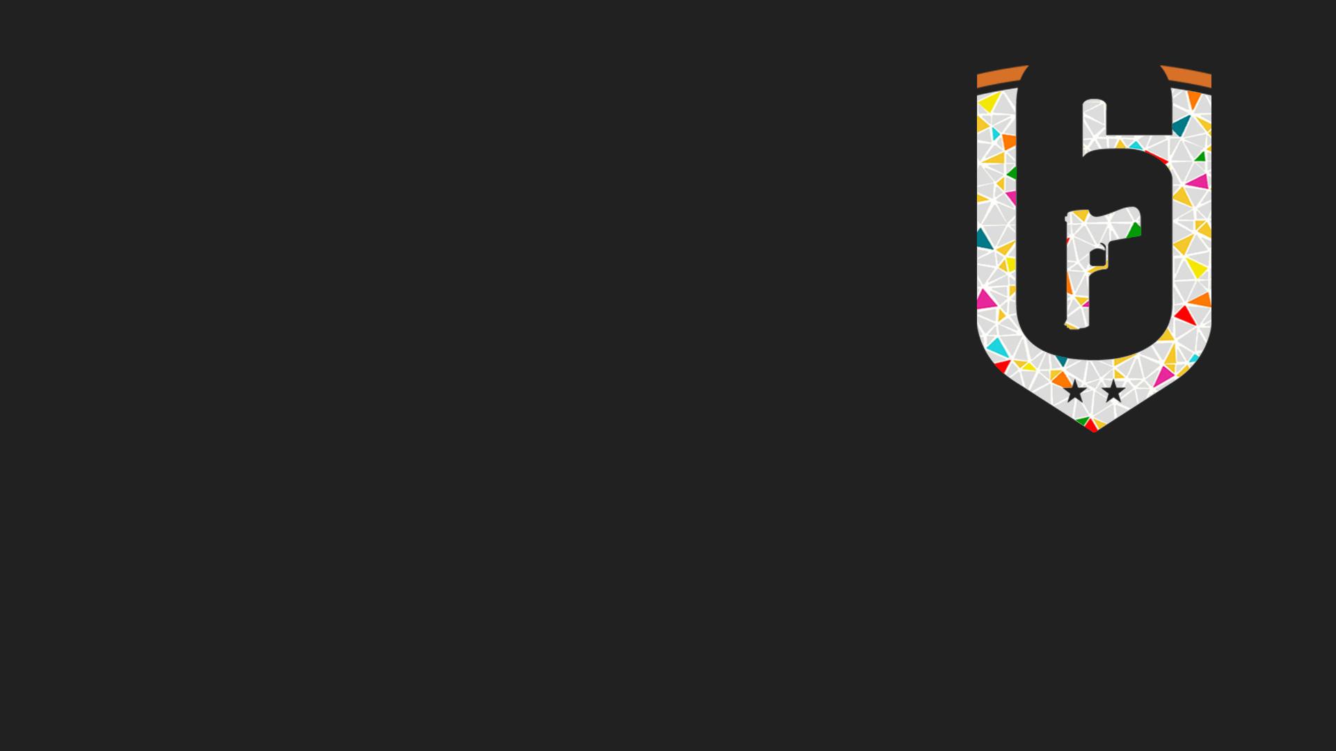 1920x1080 Updated version of my Minimal Style Rainbow Six Wallpaper! New fonts!
