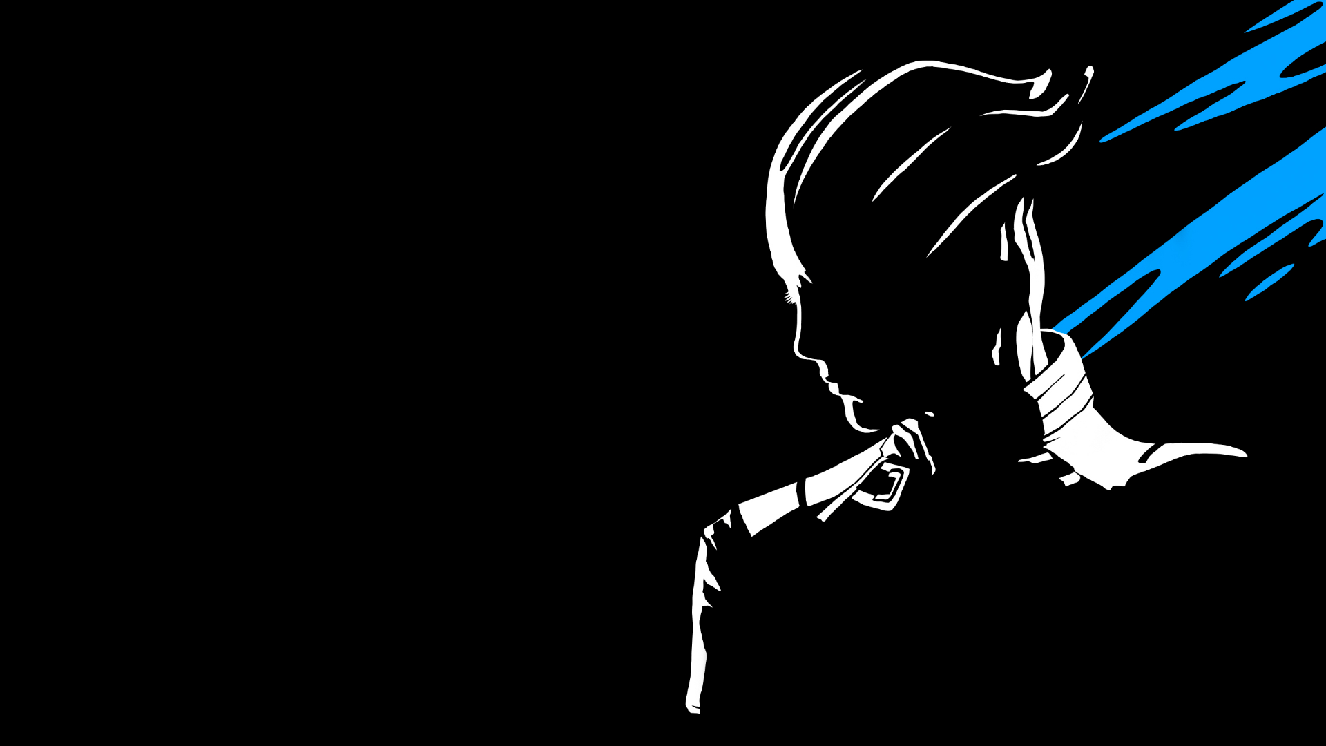 1920x1080 #black background #Mass Effect #simple #minimalism #Liara TSoni wallpaper. Mocah HD Wallpaper
