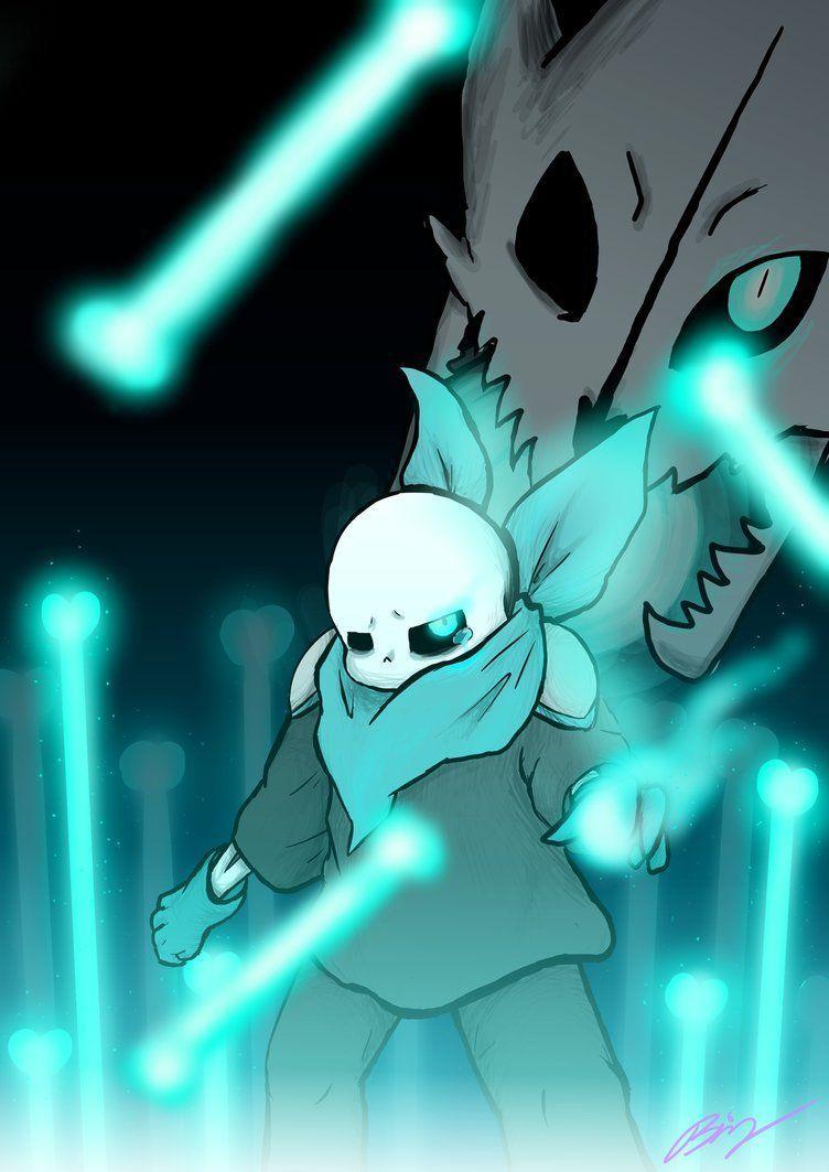 752x1063 Underswap Sans Wallpaper