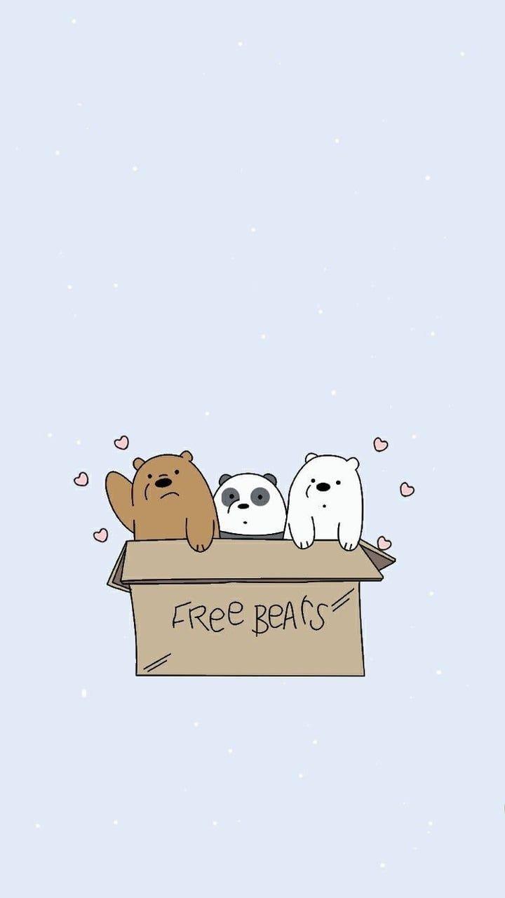 720x1280 Image uploaded by itsmeeejiwy. Find image and videos about text, wallpaper and pastel. We bare bears wallpaper, Bear wallpaper, We bare bears