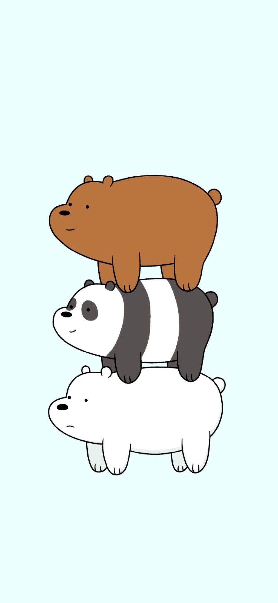 1125x2436 iPhone Wallpaper We Bare Bears