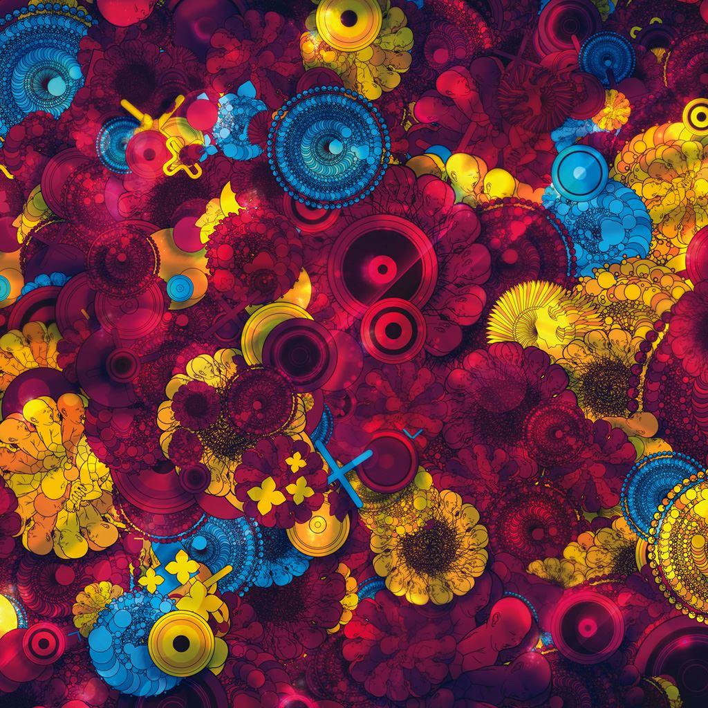 1024x1024 Best Psychedelic iPad HD Wallpaper
