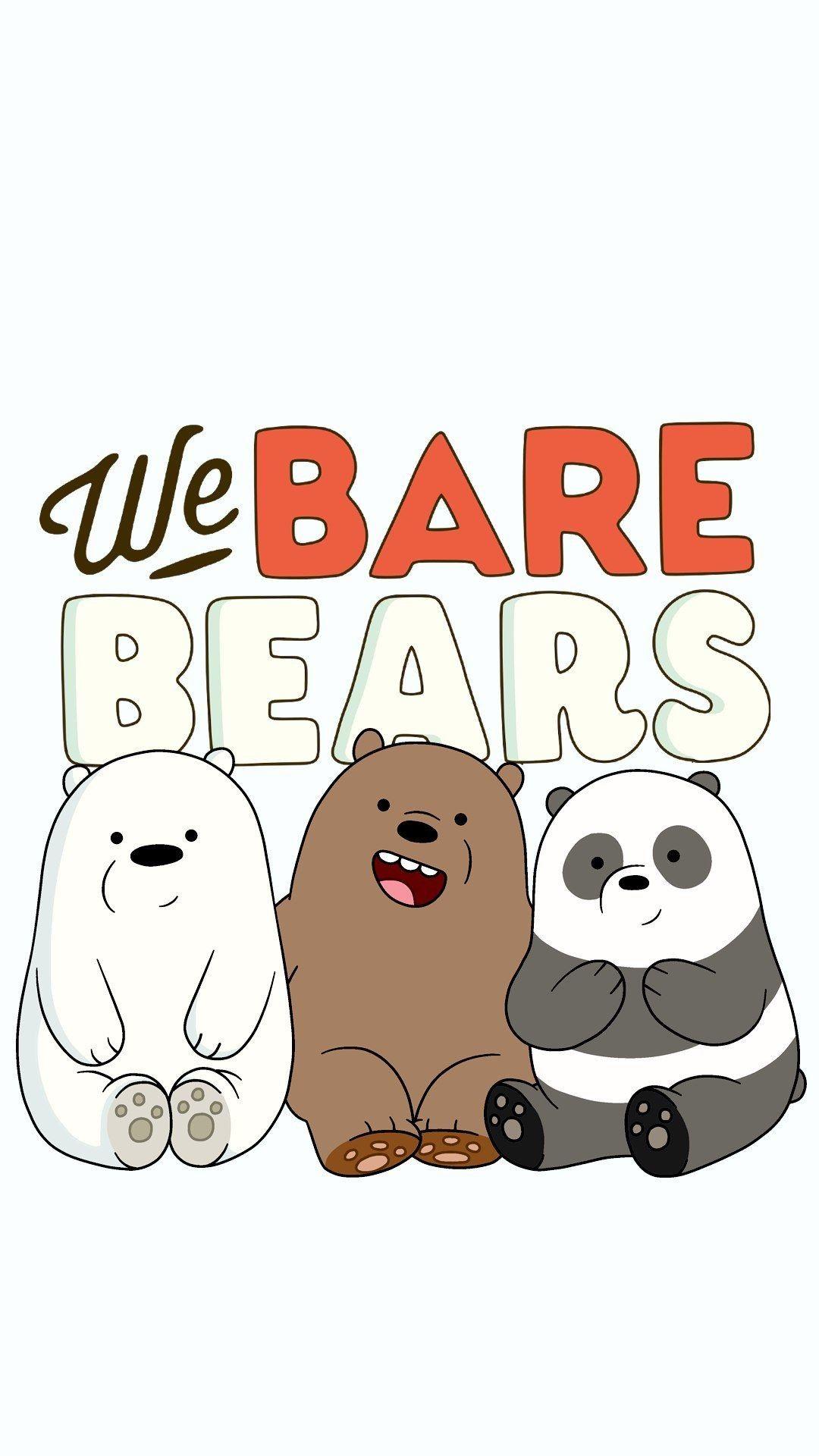 1080x1920 We bare bears, illustration, cute, art. Kartu lucu, Beruang kutub, Wallpaper kawaii