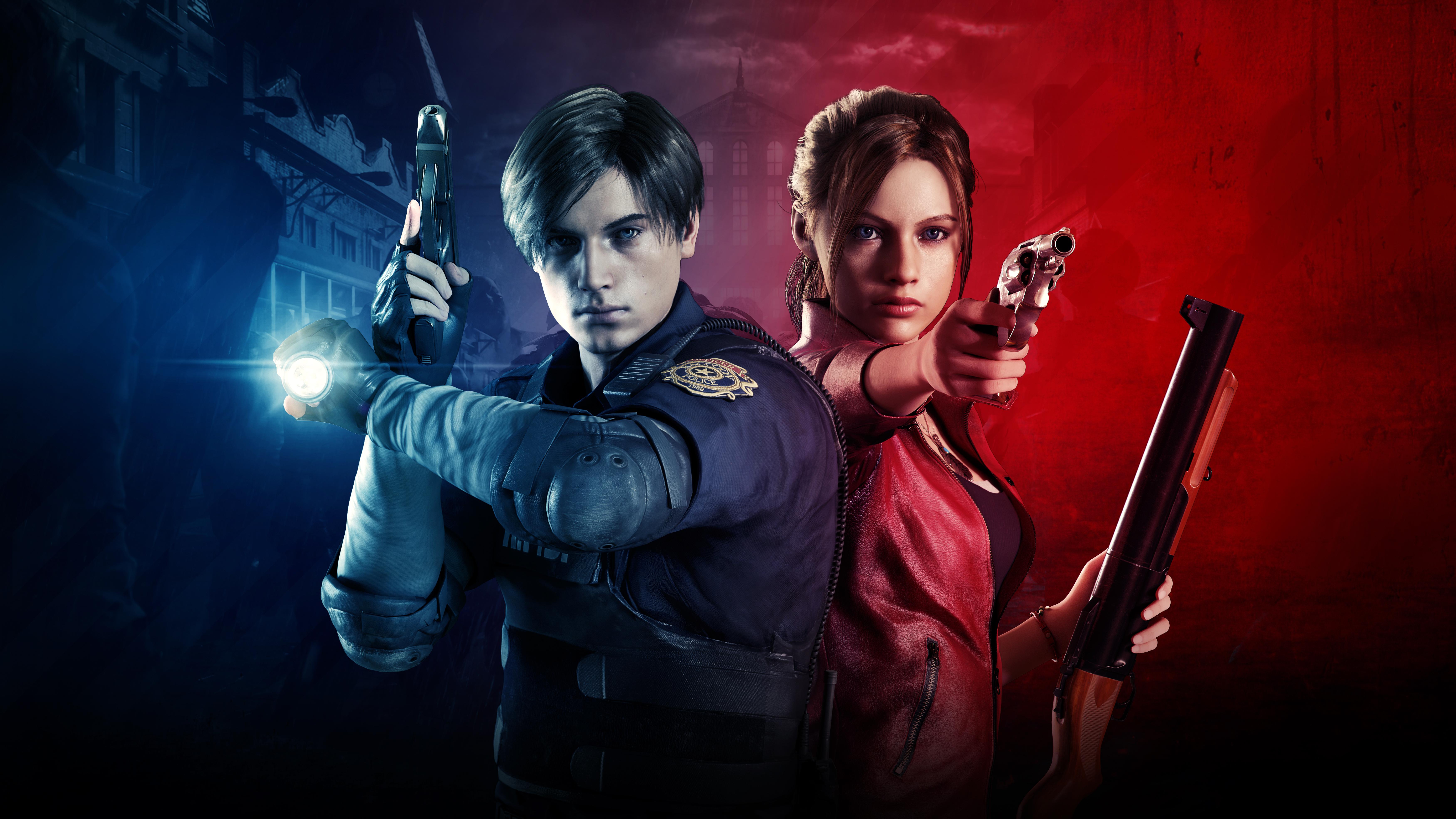 7000x3938 Claire Redfield And Leon Resident Evil 2 8k, HD Games, 4k Wallpaper, Image, Background, Photo and Picture