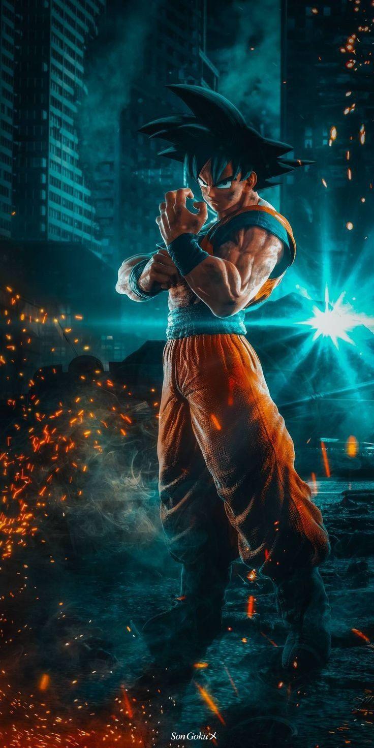 736x1472 Goku Sad Wallpaper