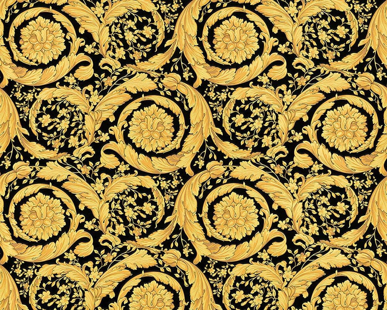 1250x1000 Versace Barocco Wallpaper, Luxuriant Baroque Flowers Design Pattern.56 X 11 Yd, 75.75 Sq Ft Wall Art US : Tools & Home Improvement