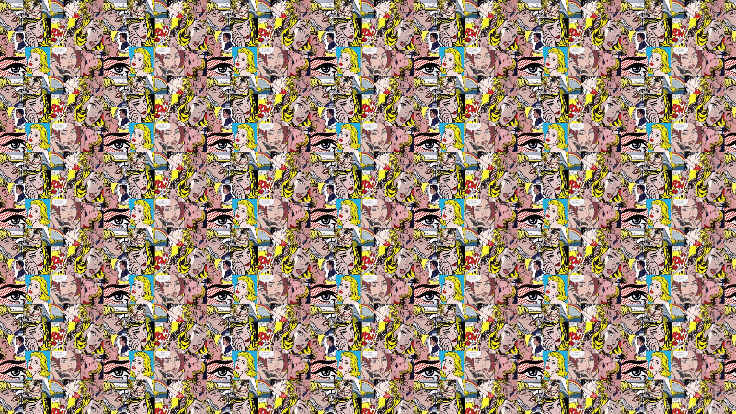 2560x1440 Pow Pop Art Desktop Wallpaper Desktop Background