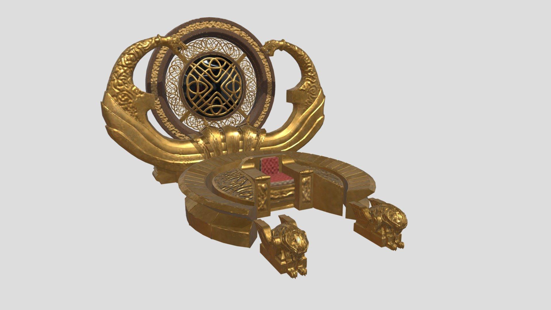 1920x1080 Thor: Ragnarok Asgard Palace Throne model by Louise Ordanez [1cbfcc1]