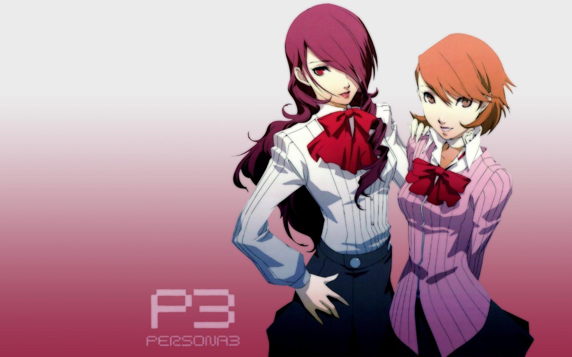 1920x1200 Persona series Persona 3 simple background Kirijo Mitsuru Takeba Yukari wallpaperx1200